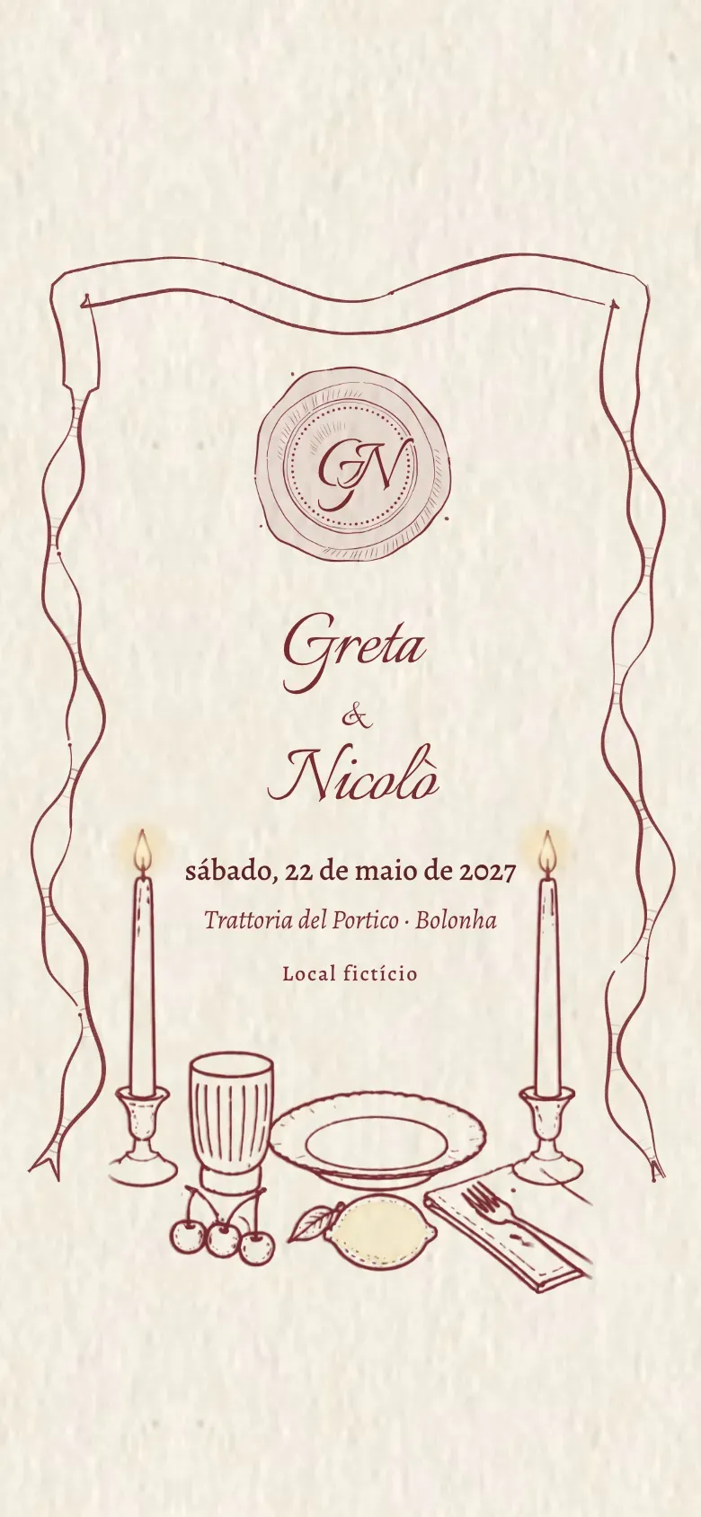 Site do casamento · Amélie · Telemóvel