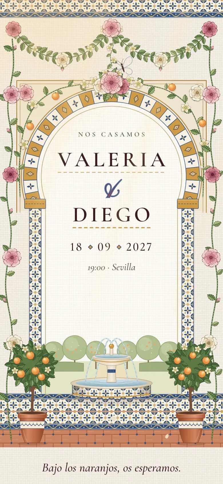 Web de boda · Azahar · Móvil