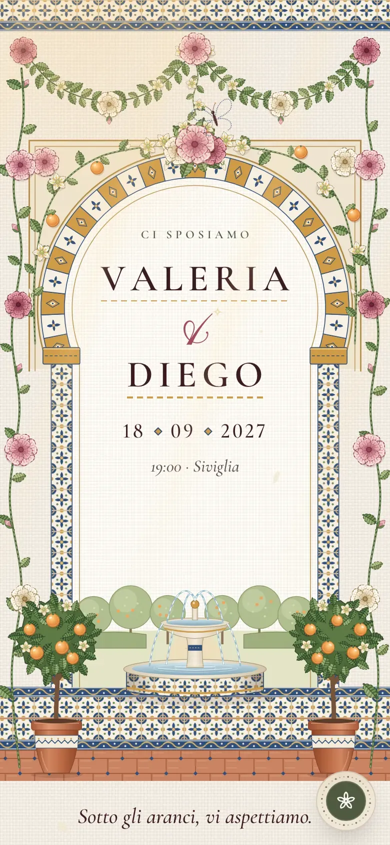 Sito del matrimonio · Azahar · Smartphone