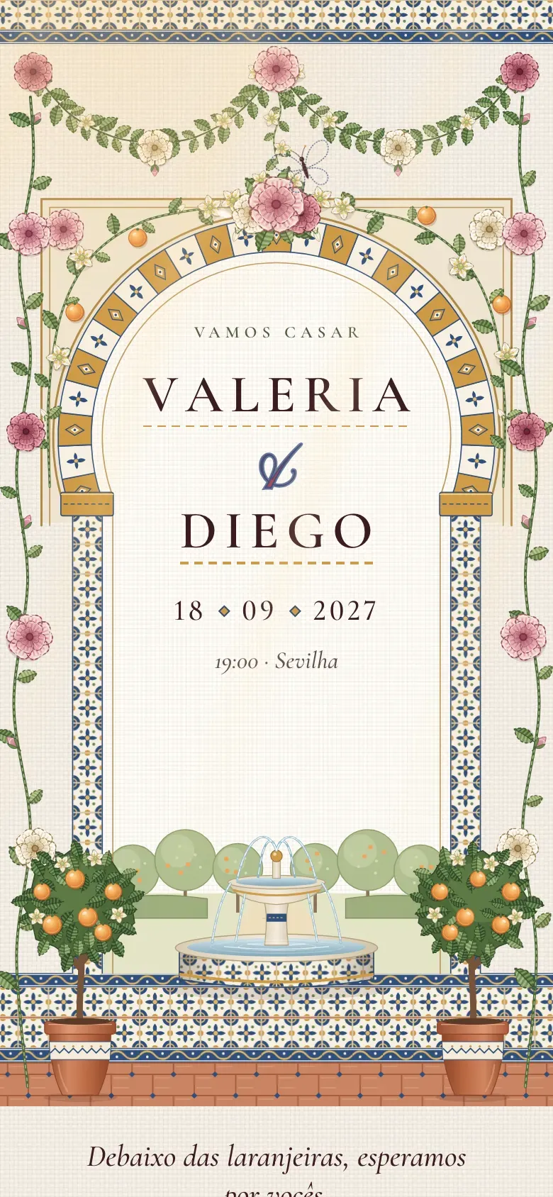 Site do casamento · Azahar · Telemóvel