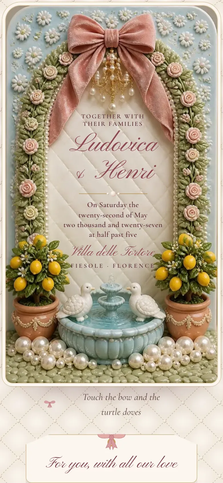 Wedding website · Bomboniera · Mobile