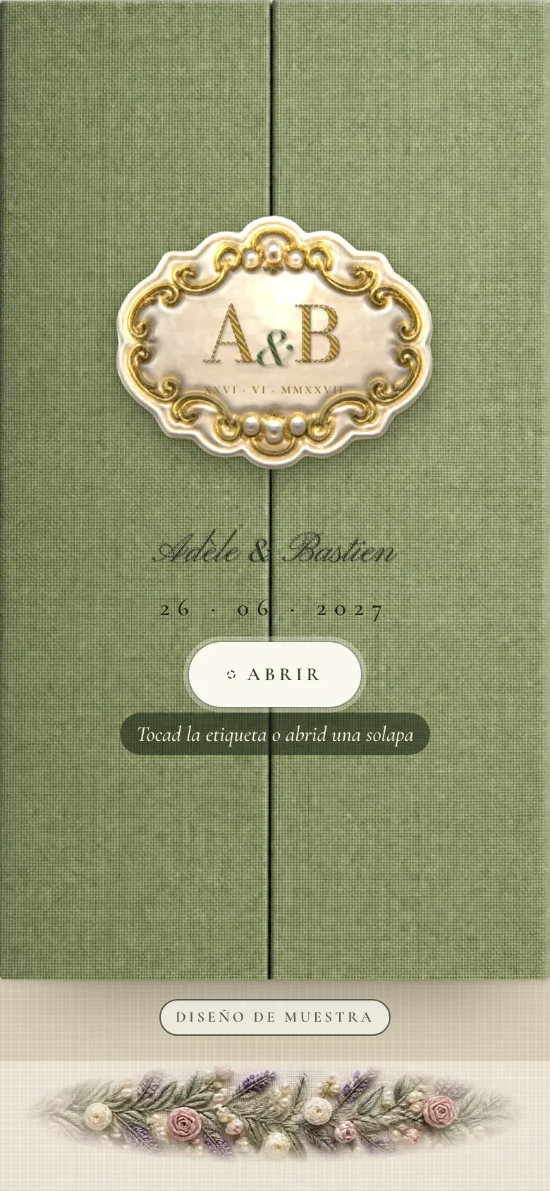 Web de boda · Petit Point · Móvil