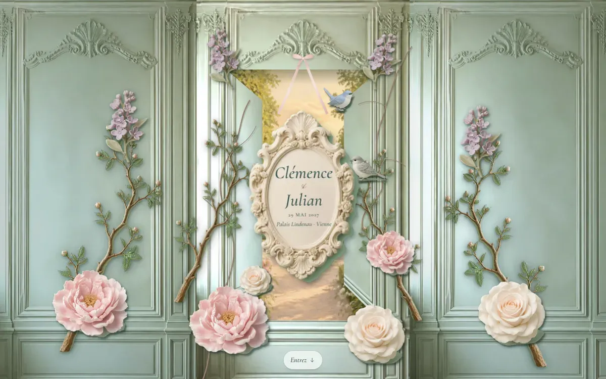 Site de mariage · Céladon · Ordinateur