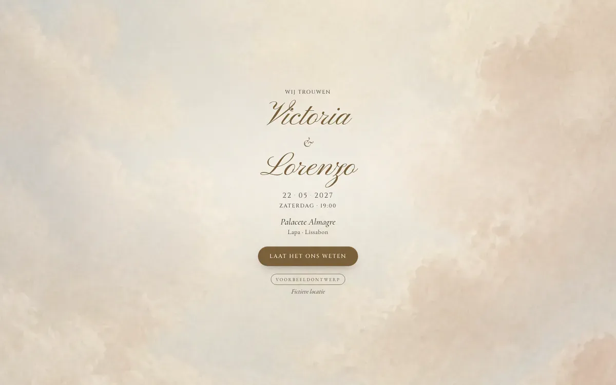 Trouwwebsite · Florón · Desktop