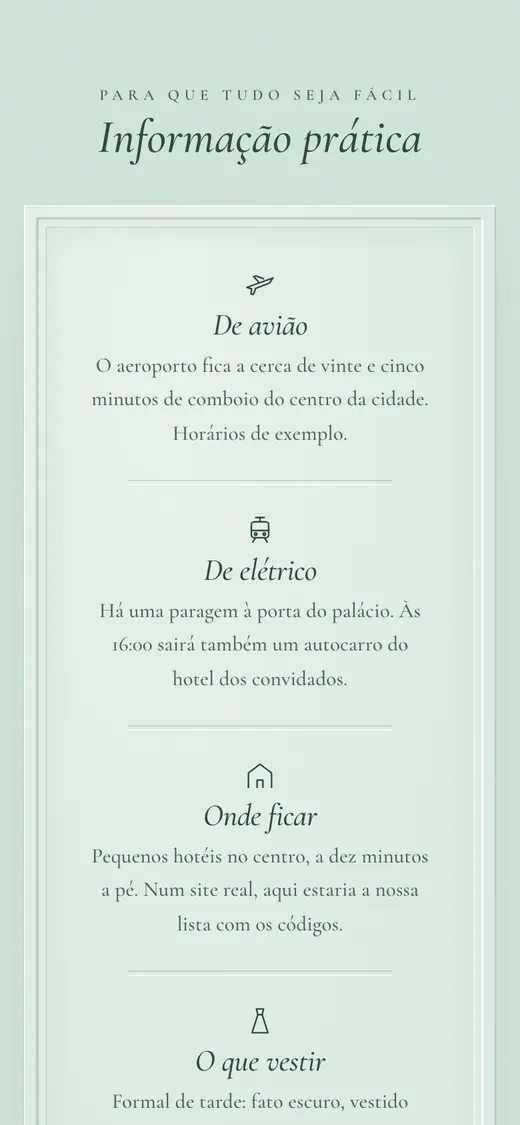 Alojamento e informação prática