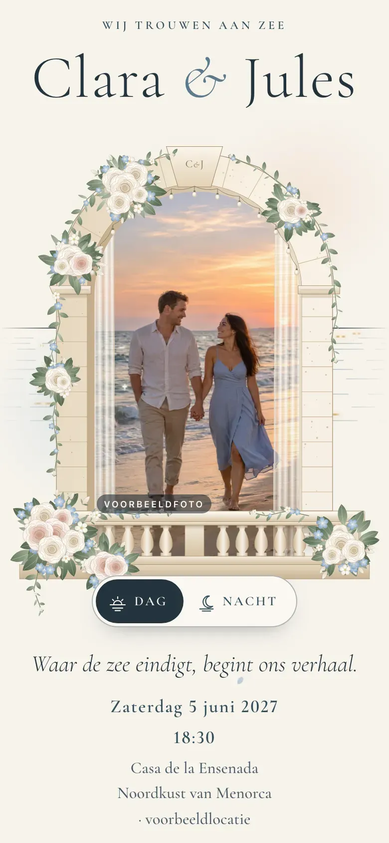 Trouwwebsite · Marea · Mobiel