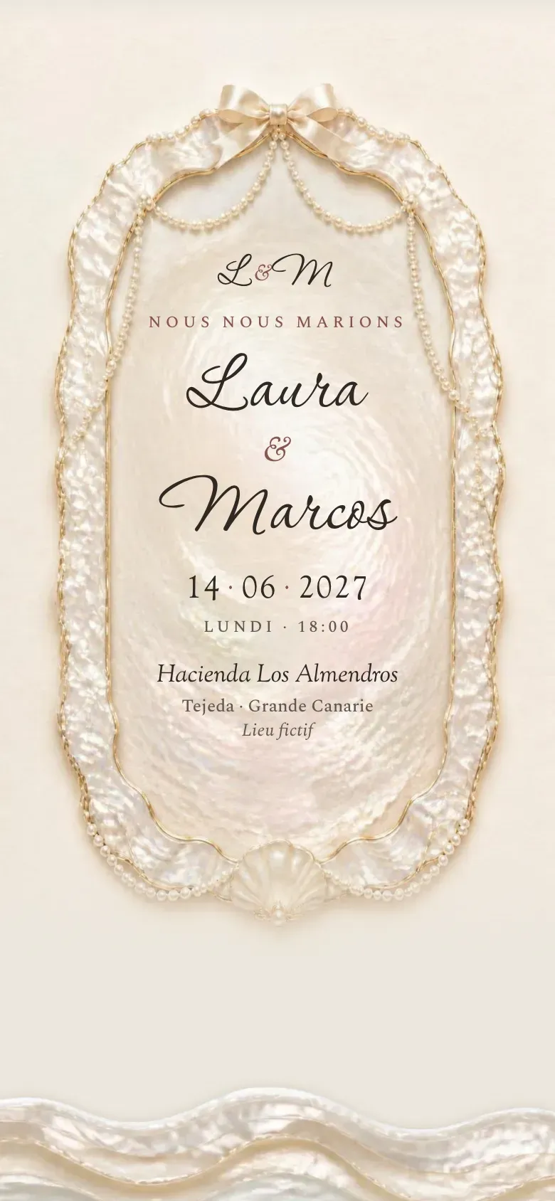 Site de mariage · Nácar · Mobile