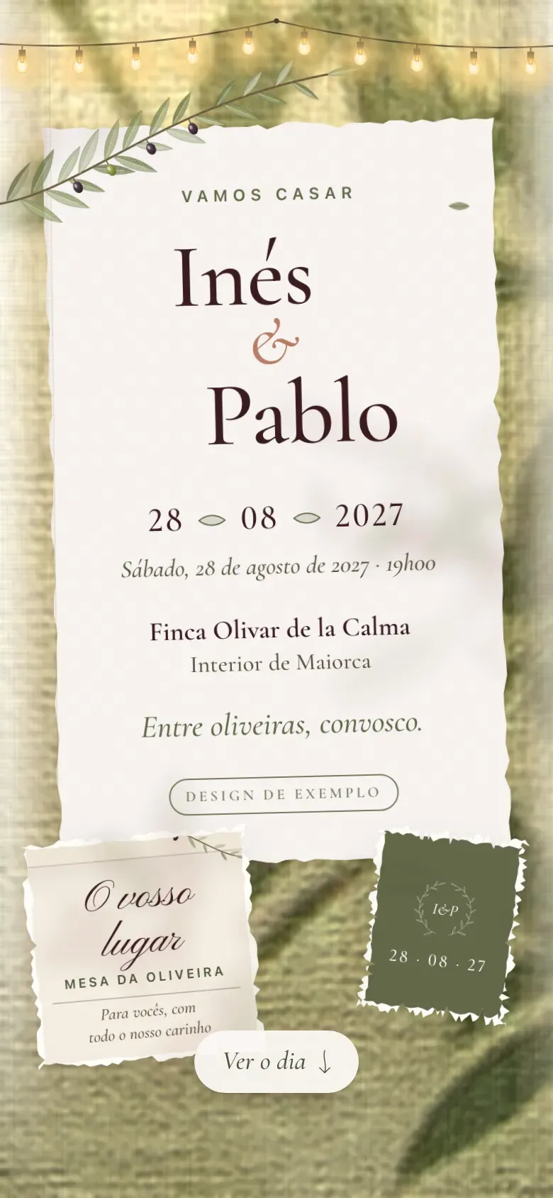 Site do casamento · Oliva · Telemóvel