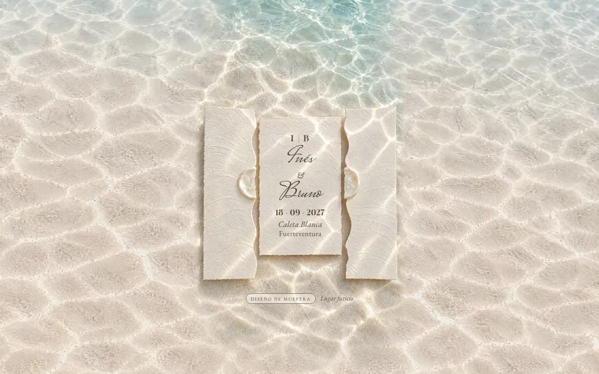 Web de boda · Orilla · Escritorio