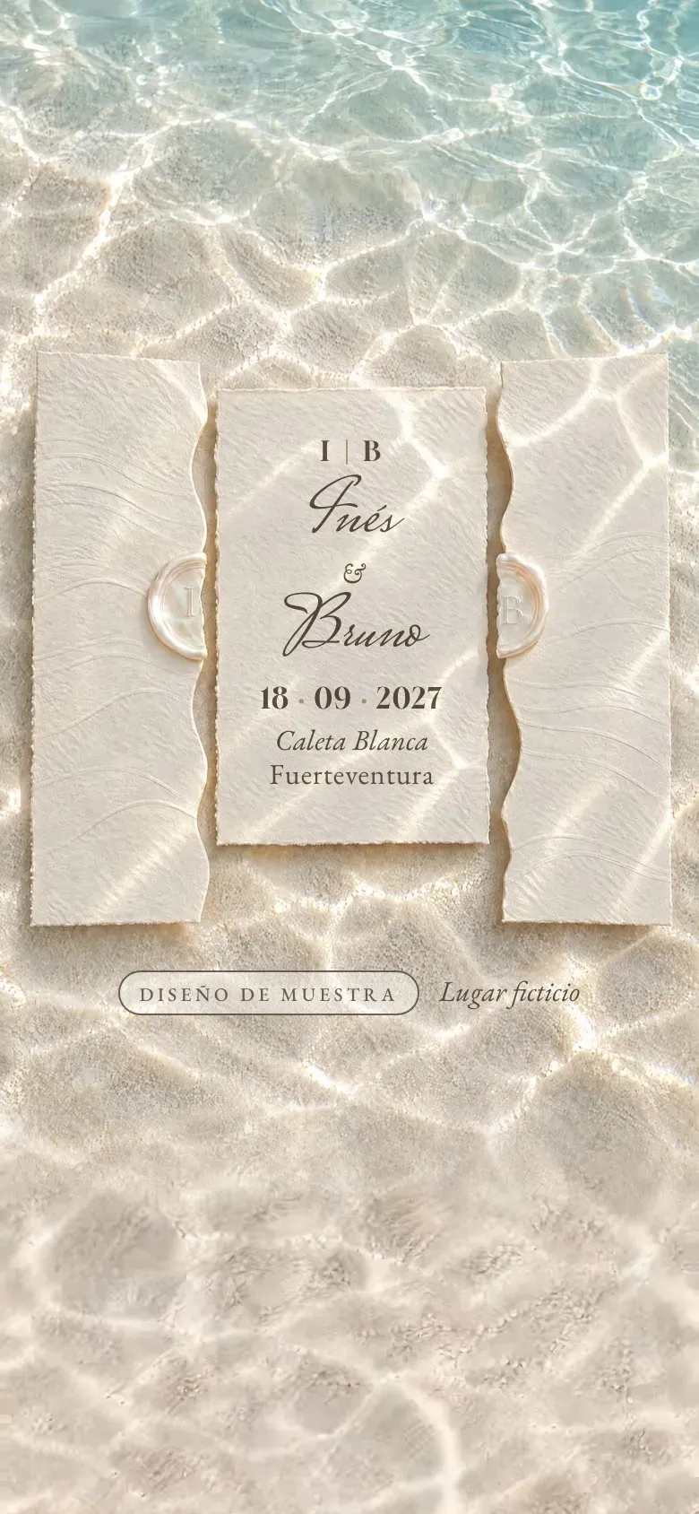 Web de boda · Orilla · Móvil