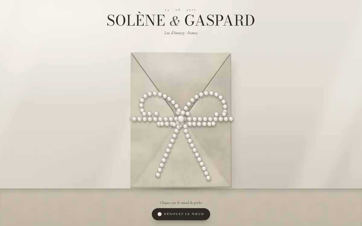 Site de mariage · Perle · Ordinateur