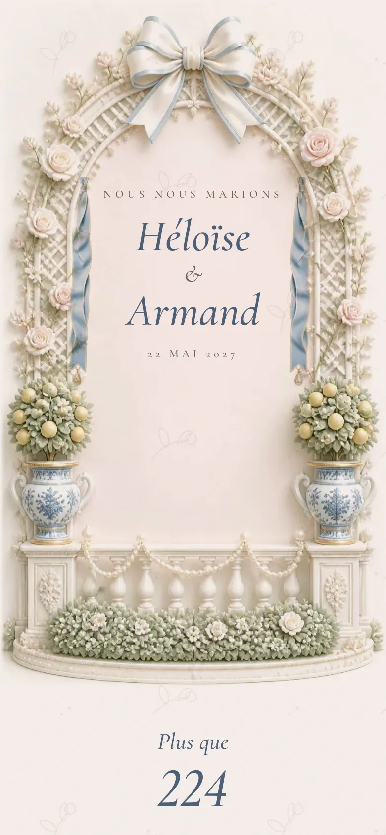 Site de mariage · Porcelaine · Mobile