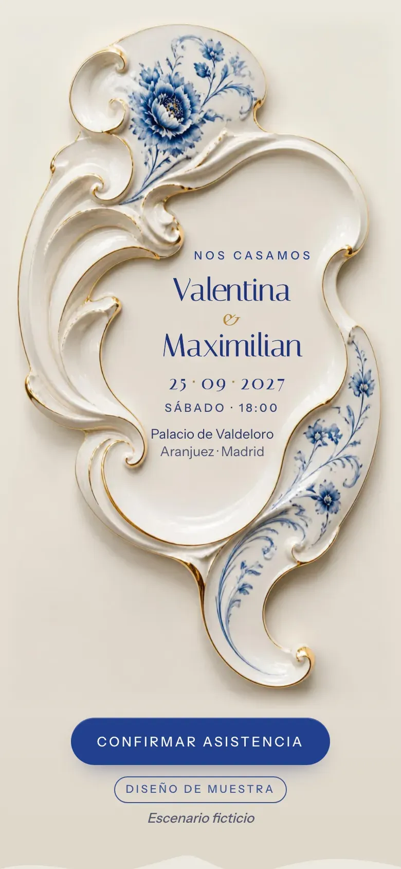 Web de boda · Rocaille · Móvil