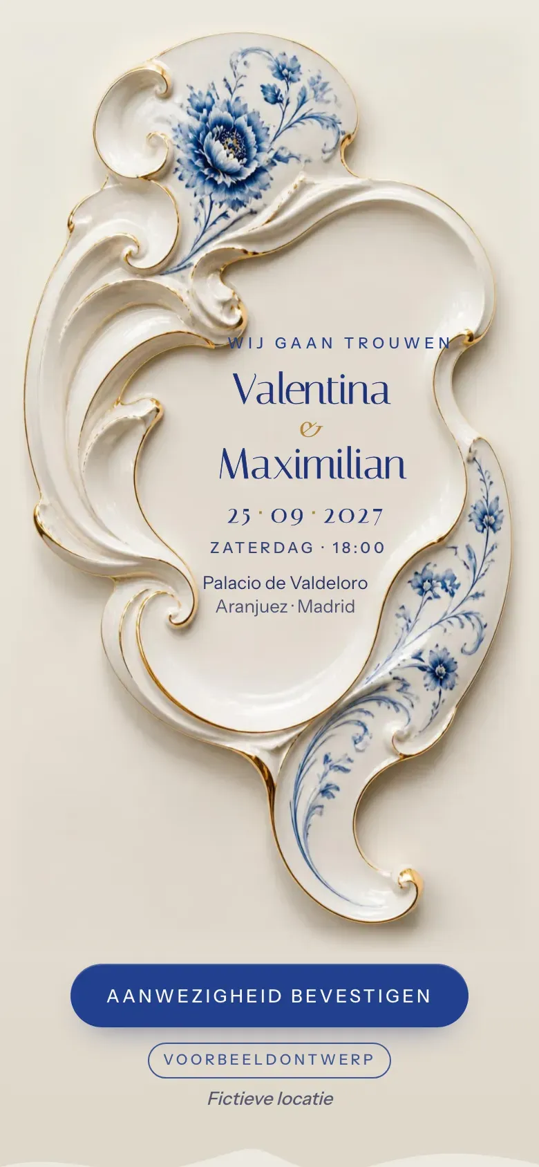 Trouwwebsite · Rocaille · Mobiel