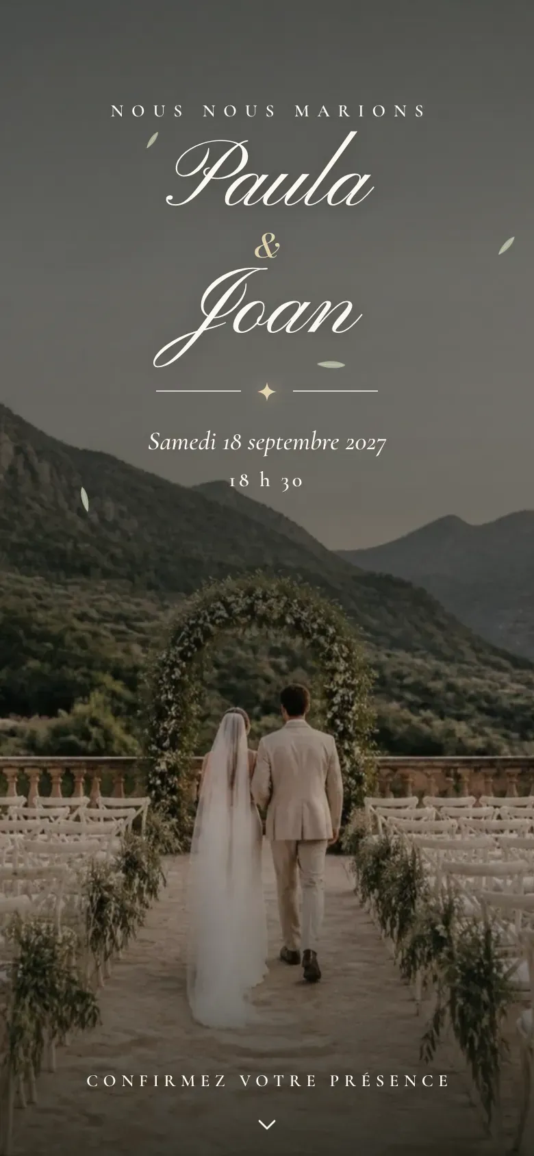 Site de mariage · Tramuntana · Mobile
