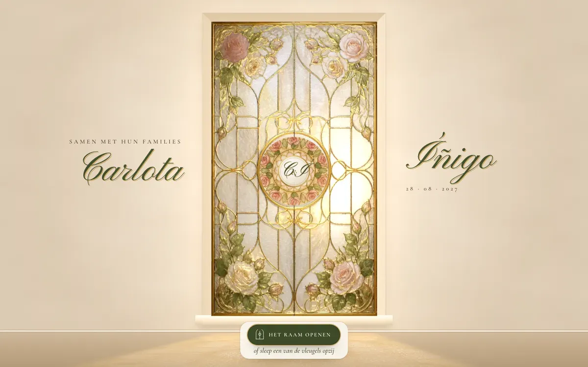 Trouwwebsite · Vitral · Desktop