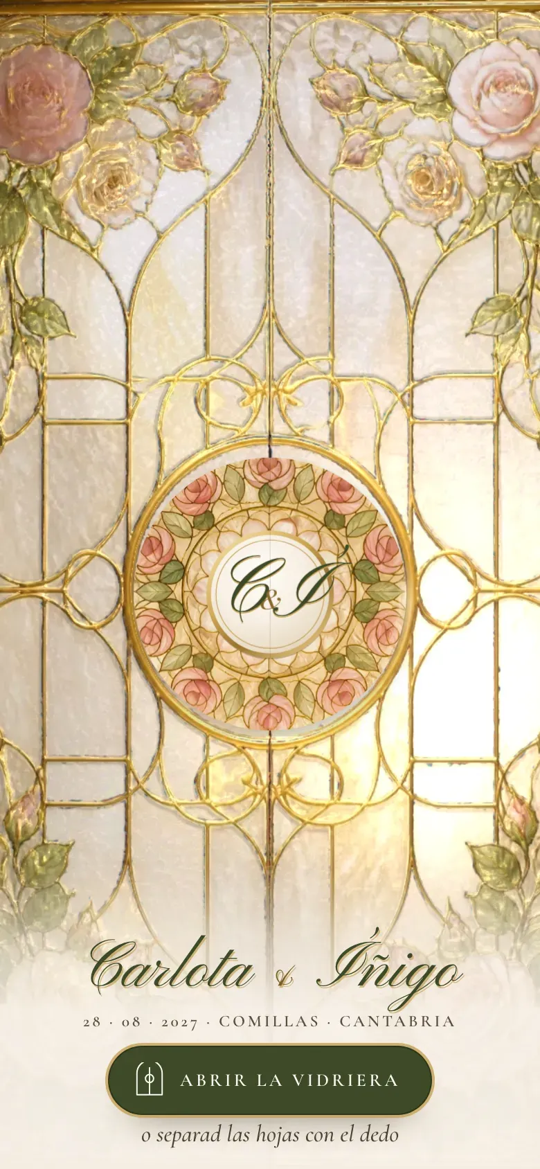 Web de boda · Vitral · Móvil