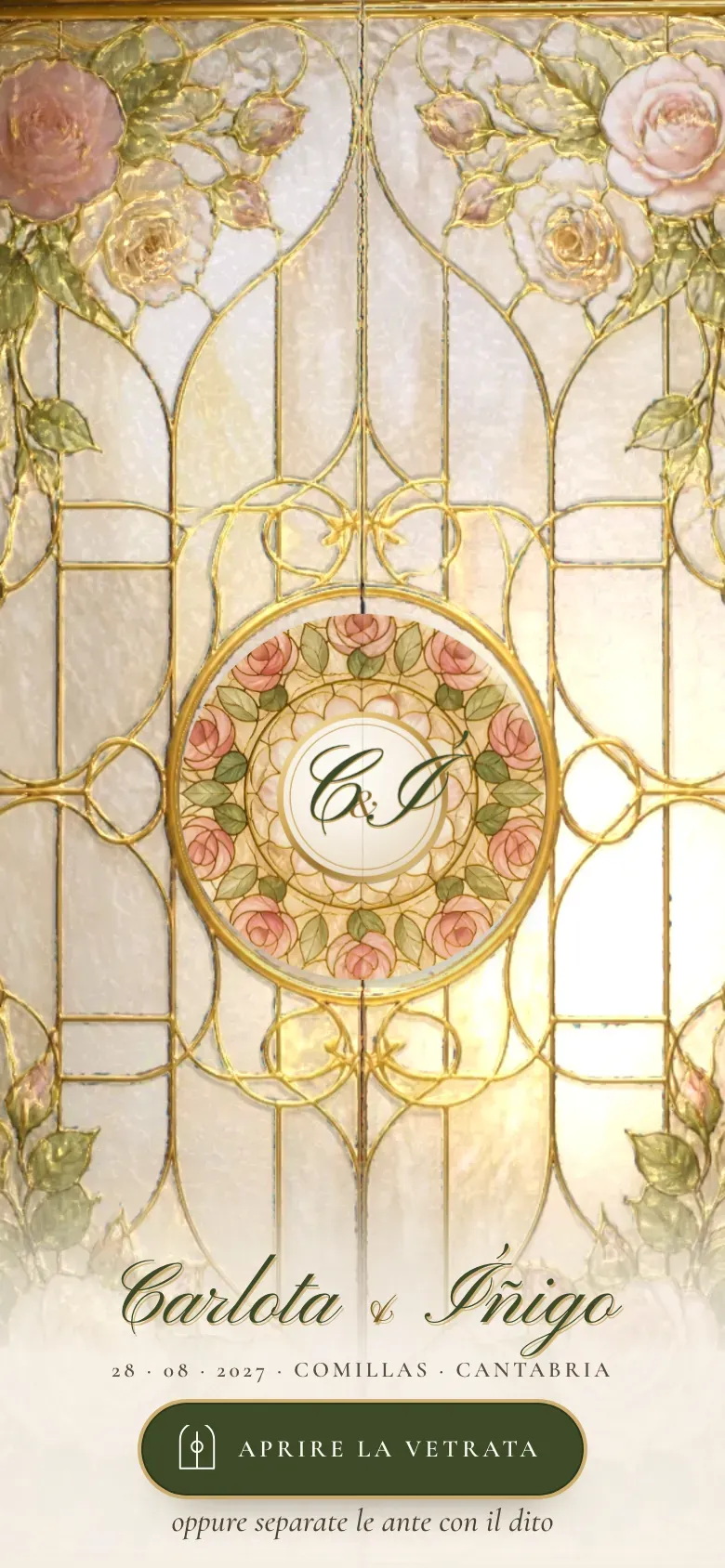 Sito del matrimonio · Vitral · Smartphone