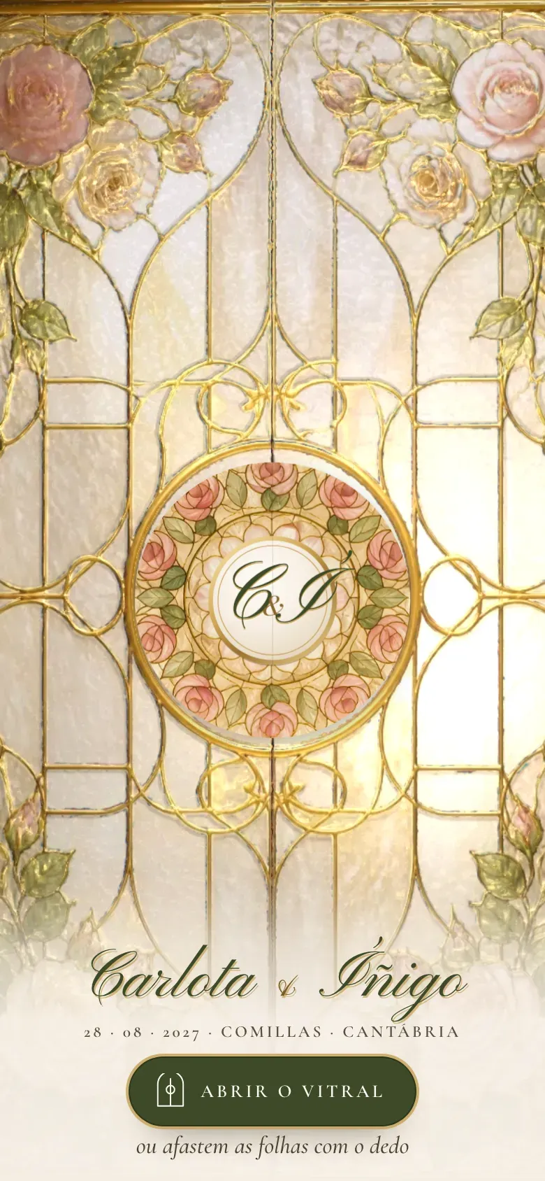Site do casamento · Vitral · Telemóvel